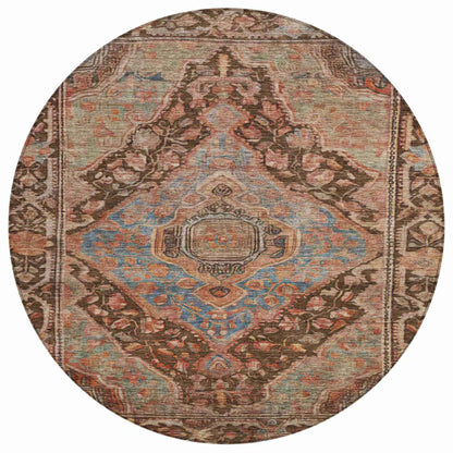 Kaelanor Chocolate Washable Indoor-Outdoor Rug