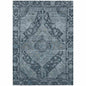 Kaelanor Navy Washable Indoor-Outdoor Rug