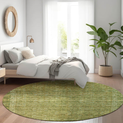 Kaelara Green Washable Indoor-Outdoor Rug