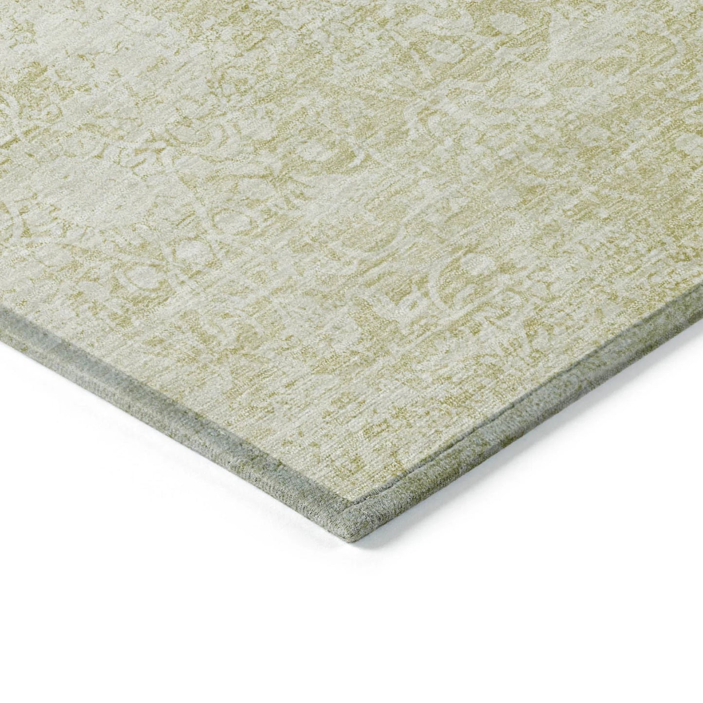 Kaelas Gold Washable Indoor-Outdoor Rug