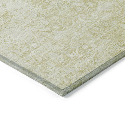 Kaelas Gold Washable Indoor-Outdoor Rug