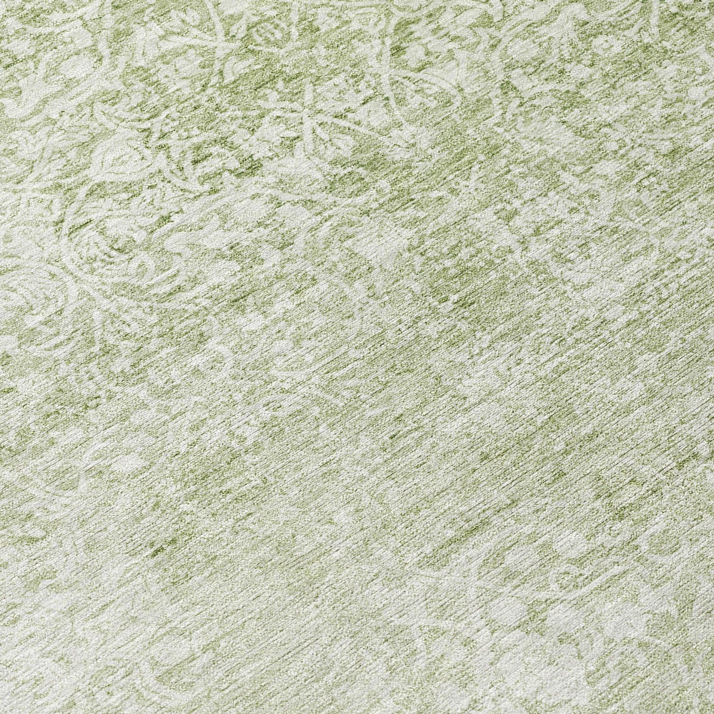 Kaelas Green Washable Indoor-Outdoor Rug