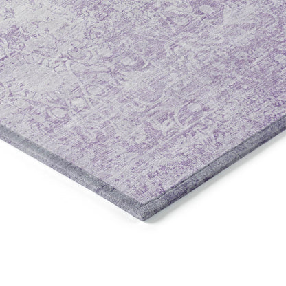 Kaelas Purple Washable Indoor-Outdoor Rug