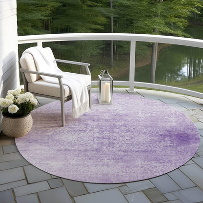 Kaelas Purple Washable Indoor-Outdoor Rug