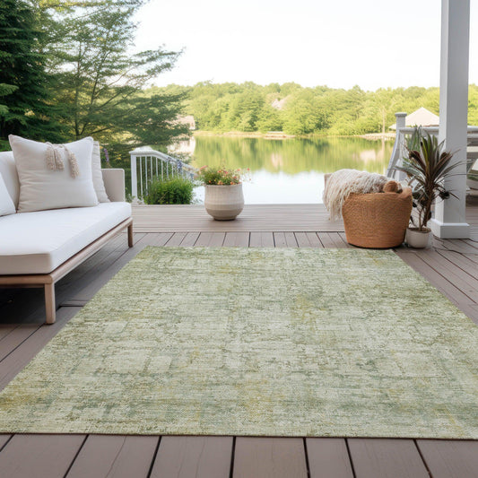 Kaelien Brown Washable Indoor-Outdoor Rug