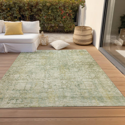 Kaelien Brown Washable Indoor-Outdoor Rug