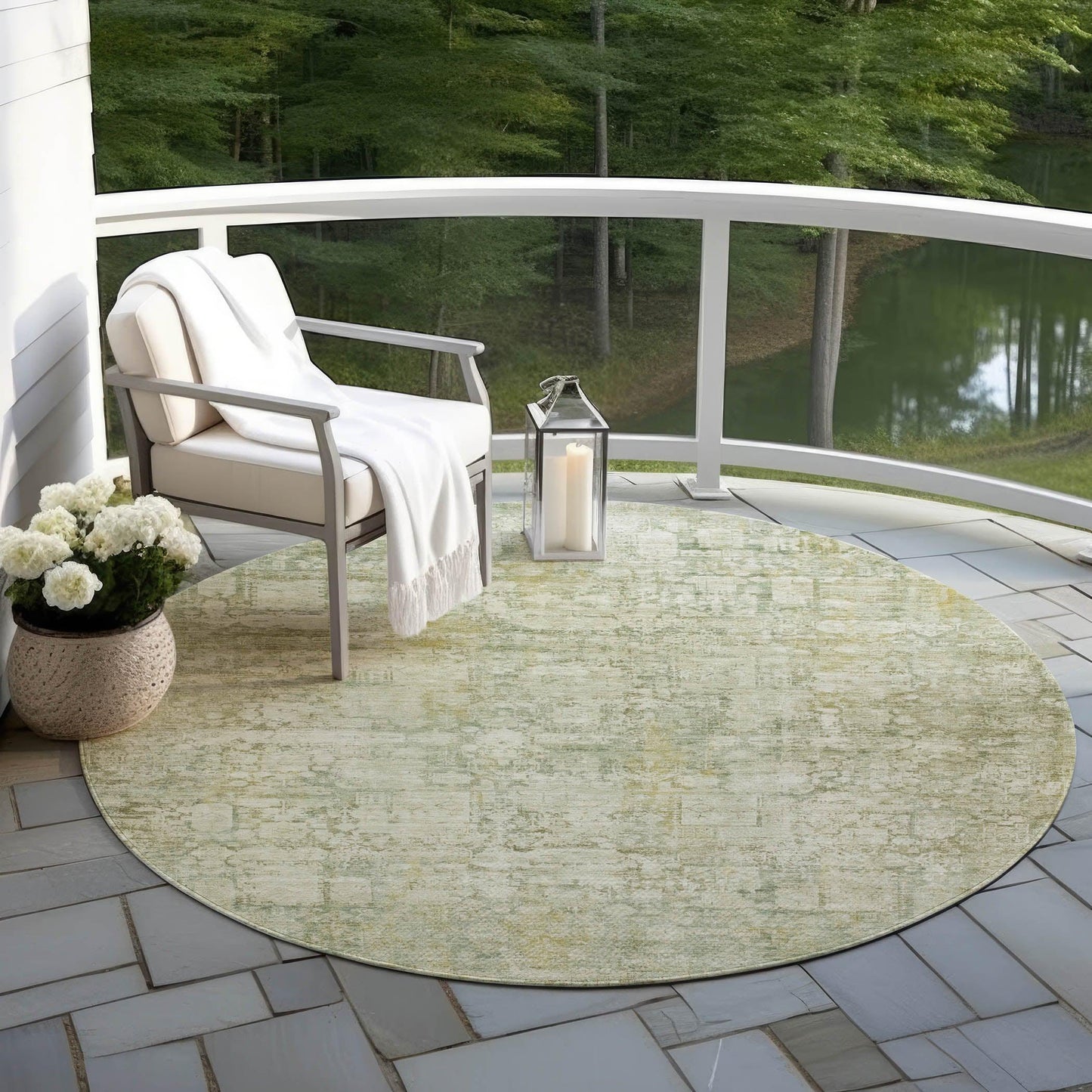 Kaelien Brown Washable Indoor-Outdoor Rug