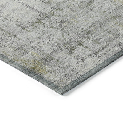 Kaelien Gray Washable Indoor-Outdoor Rug