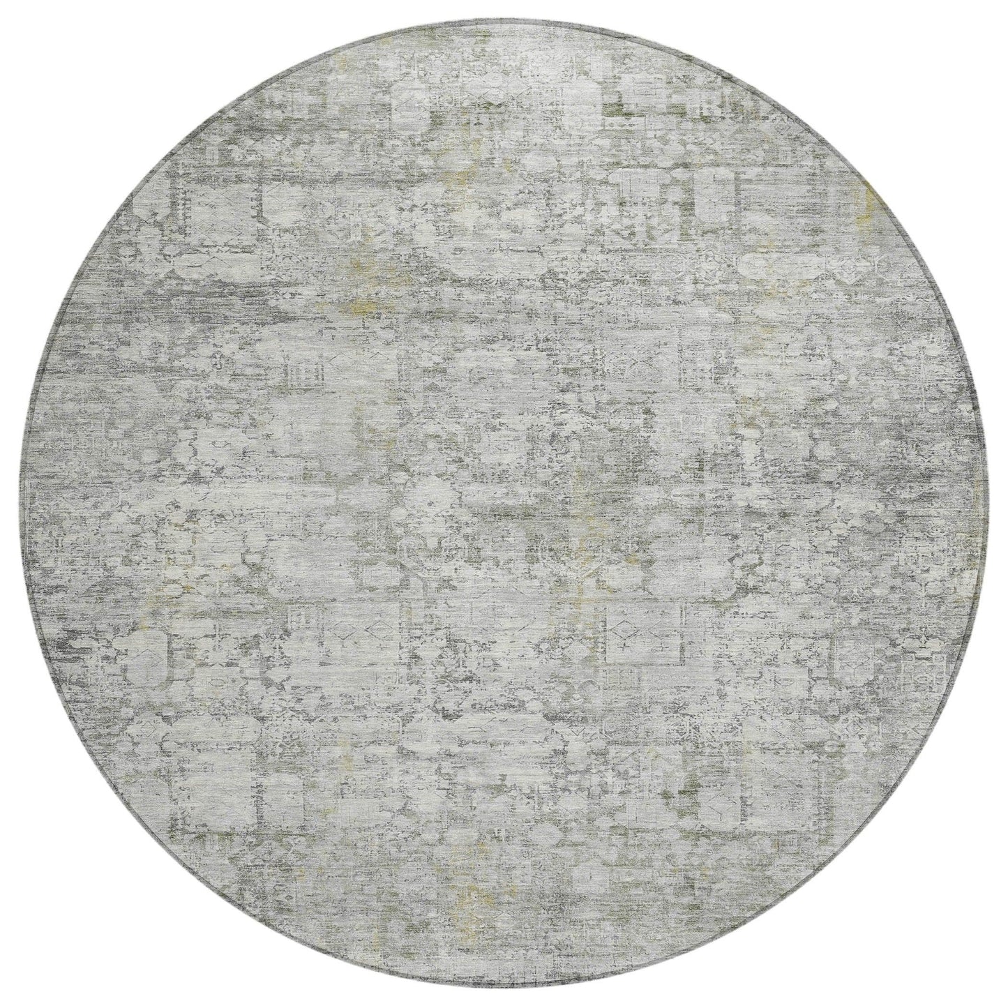 Kaelien Gray Washable Indoor-Outdoor Rug