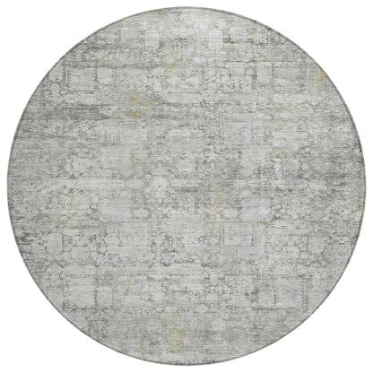 Kaelien Gray Washable Indoor-Outdoor Rug