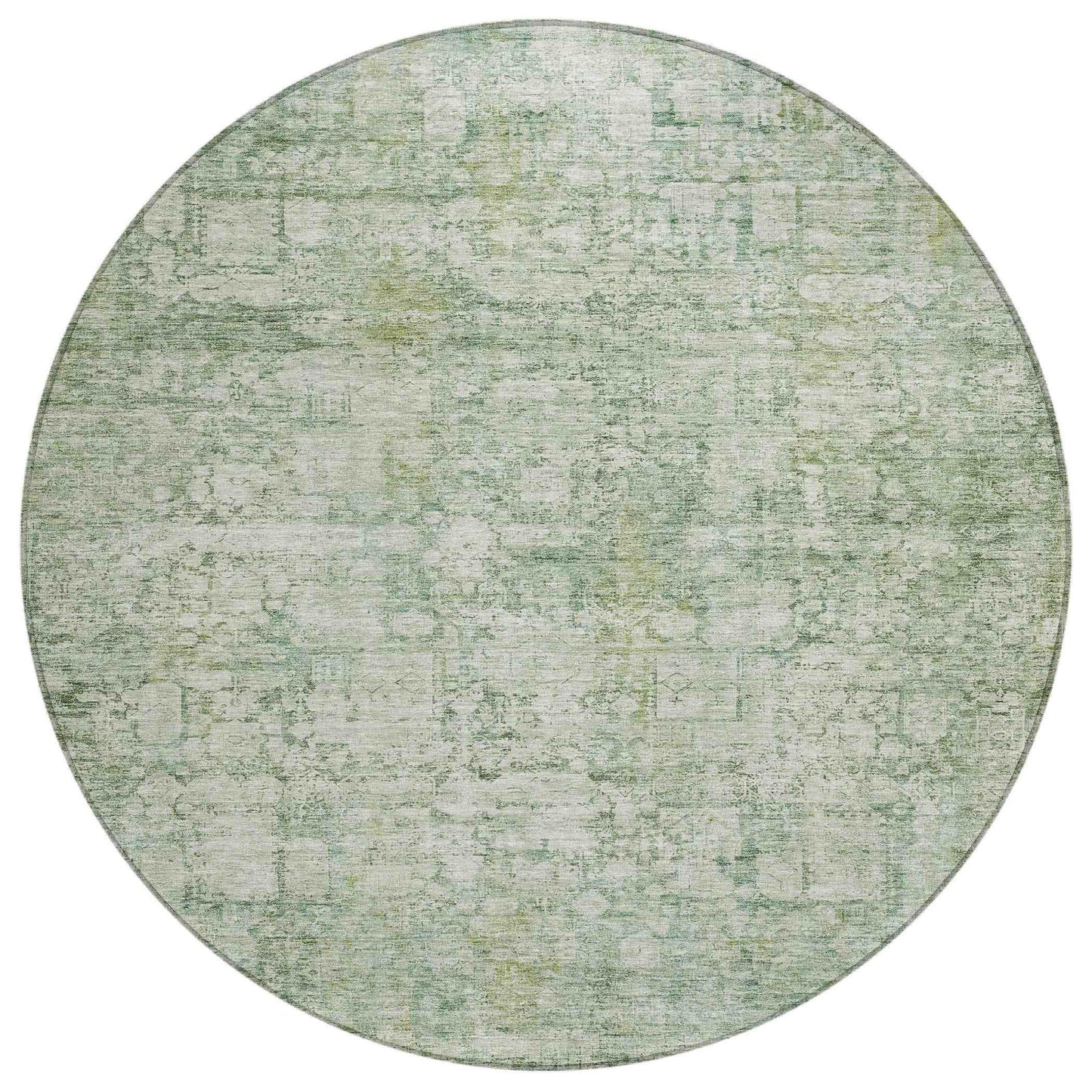 Kaelien Green Washable Indoor-Outdoor Rug