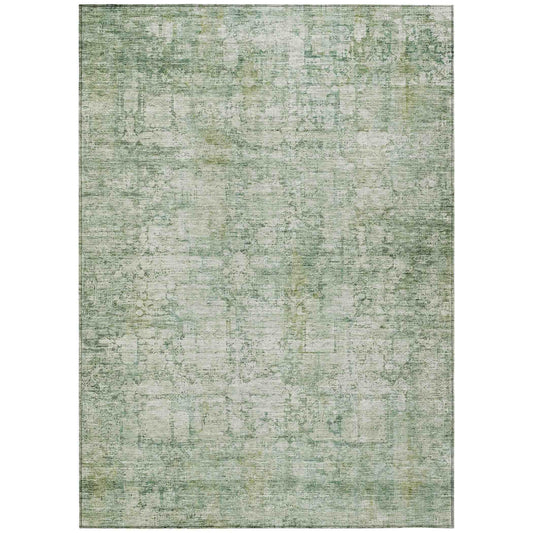 Kaelien Green Washable Indoor-Outdoor Rug