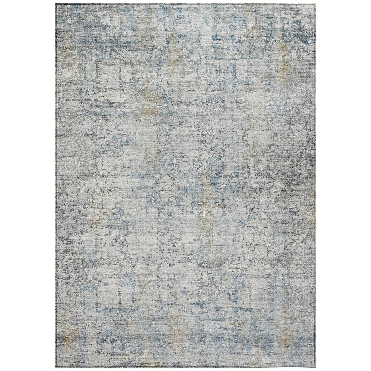 Kaelien Ivory Washable Indoor-Outdoor Rug