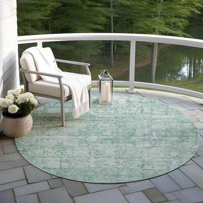 Kaelien Teal Washable Indoor-Outdoor Rug