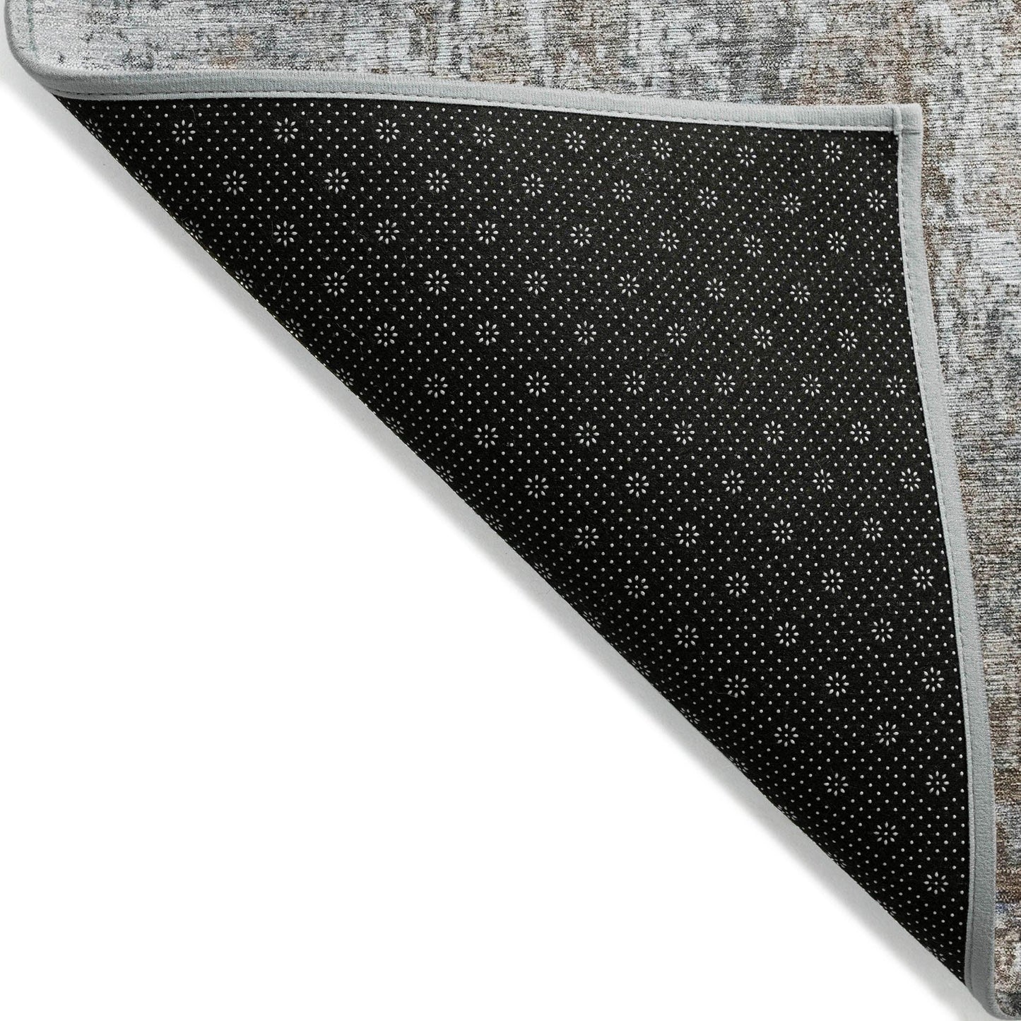 Kaelion Brown Washable Indoor-Outdoor Rug