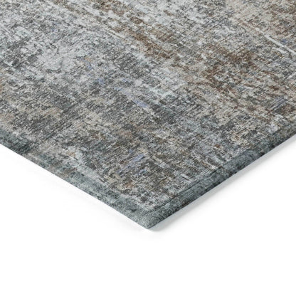 Kaelion Brown Washable Indoor-Outdoor Rug
