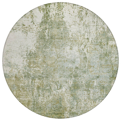 Kaelion Green Washable Indoor-Outdoor Rug