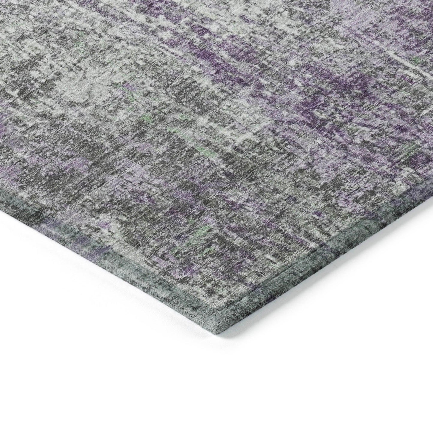 Kaelion Purple Washable Indoor-Outdoor Rug