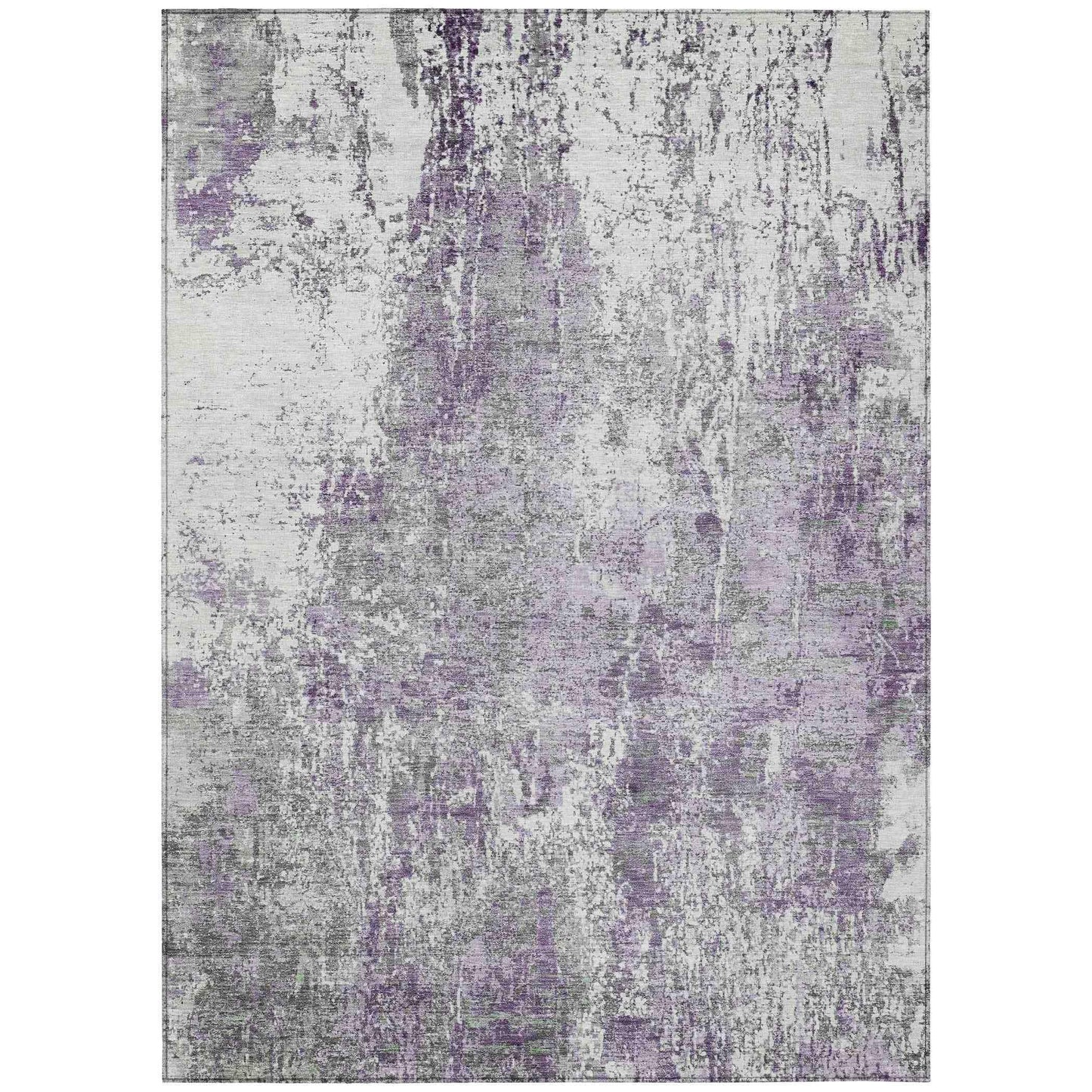Kaelion Purple Washable Indoor-Outdoor Rug