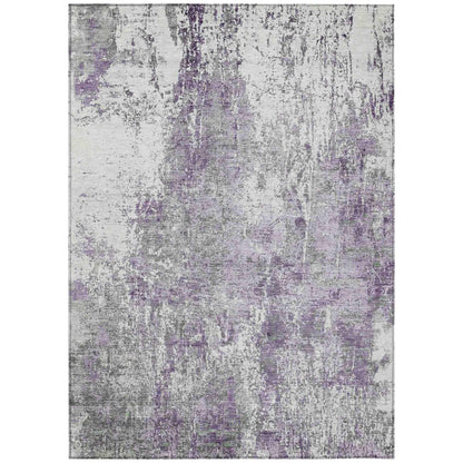 Kaelion Purple Washable Indoor-Outdoor Rug
