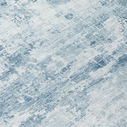 Kaelira Blue Washable Indoor-Outdoor Rug