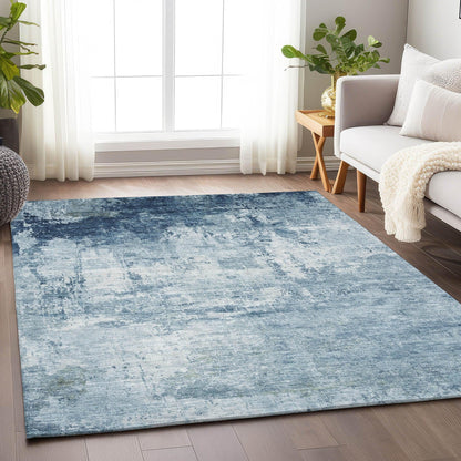 Kaelira Blue Washable Indoor-Outdoor Rug