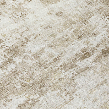 Kaelira Brown Washable Indoor-Outdoor Rug