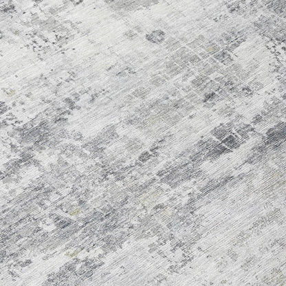 Kaelira Gray Washable Indoor-Outdoor Rug