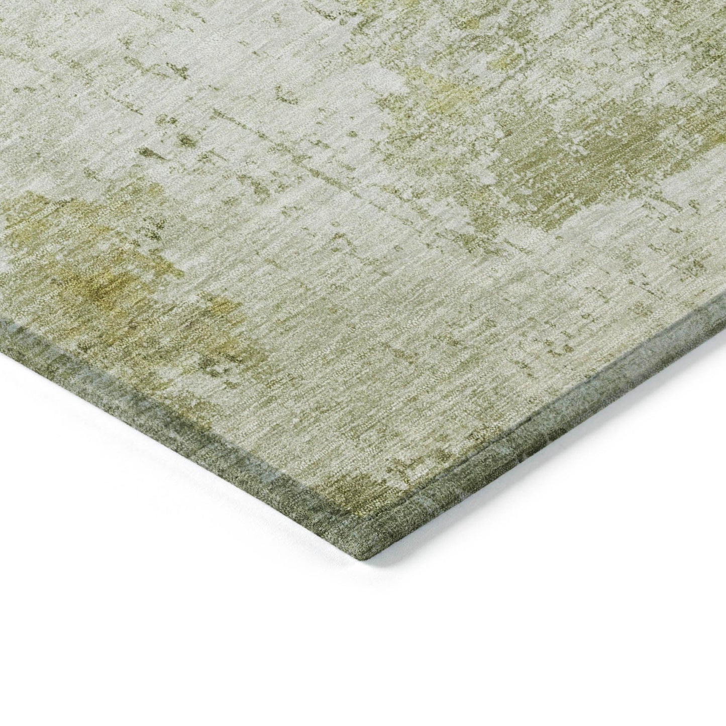 Kaelira Green Washable Indoor-Outdoor Rug