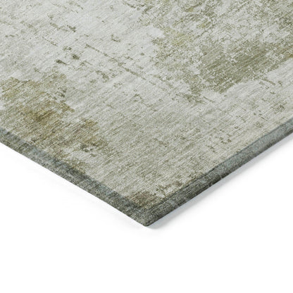 Kaelira Taupe Washable Indoor-Outdoor Rug