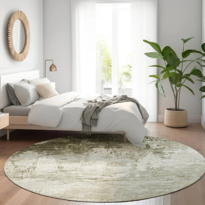 Kaelira Taupe Washable Indoor-Outdoor Rug