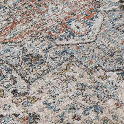 Kaelon Ivory Washable Indoor-Outdoor Rug