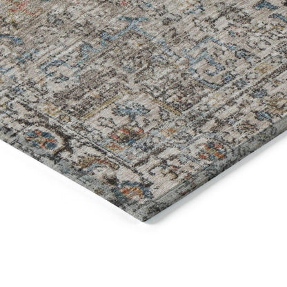 Kaelon Ivory Washable Indoor-Outdoor Rug