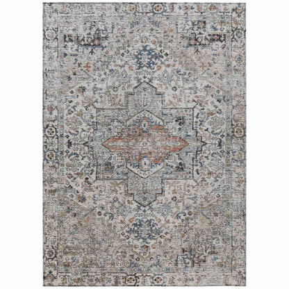 Kaelon Ivory Washable Indoor-Outdoor Rug