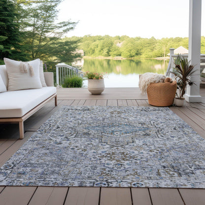 Kaelon Linen Washable Indoor-Outdoor Rug