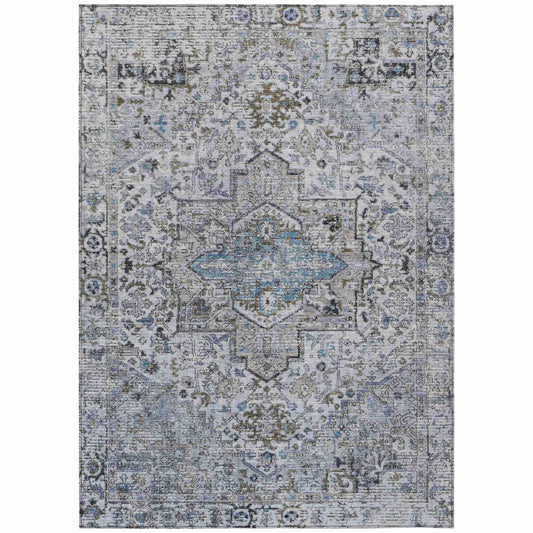 Kaelon Linen Washable Indoor-Outdoor Rug