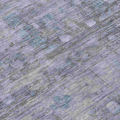 Kaelora Blue Washable Indoor-Outdoor Rug