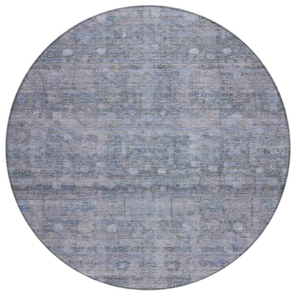 Kaelora Blue Washable Indoor-Outdoor Rug