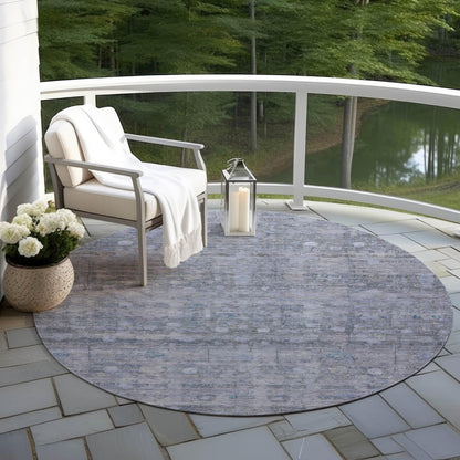 Kaelora Blue Washable Indoor-Outdoor Rug