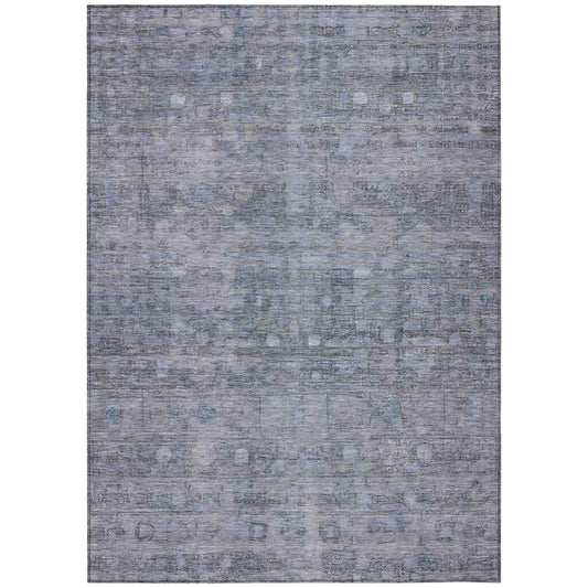 Kaelora Blue Washable Indoor-Outdoor Rug