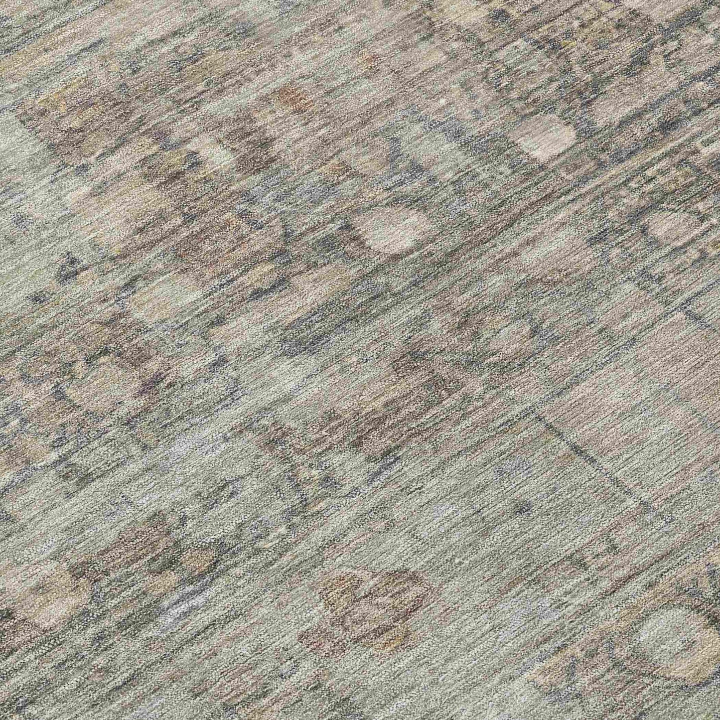 Kaelora Brown Washable Indoor-Outdoor Rug