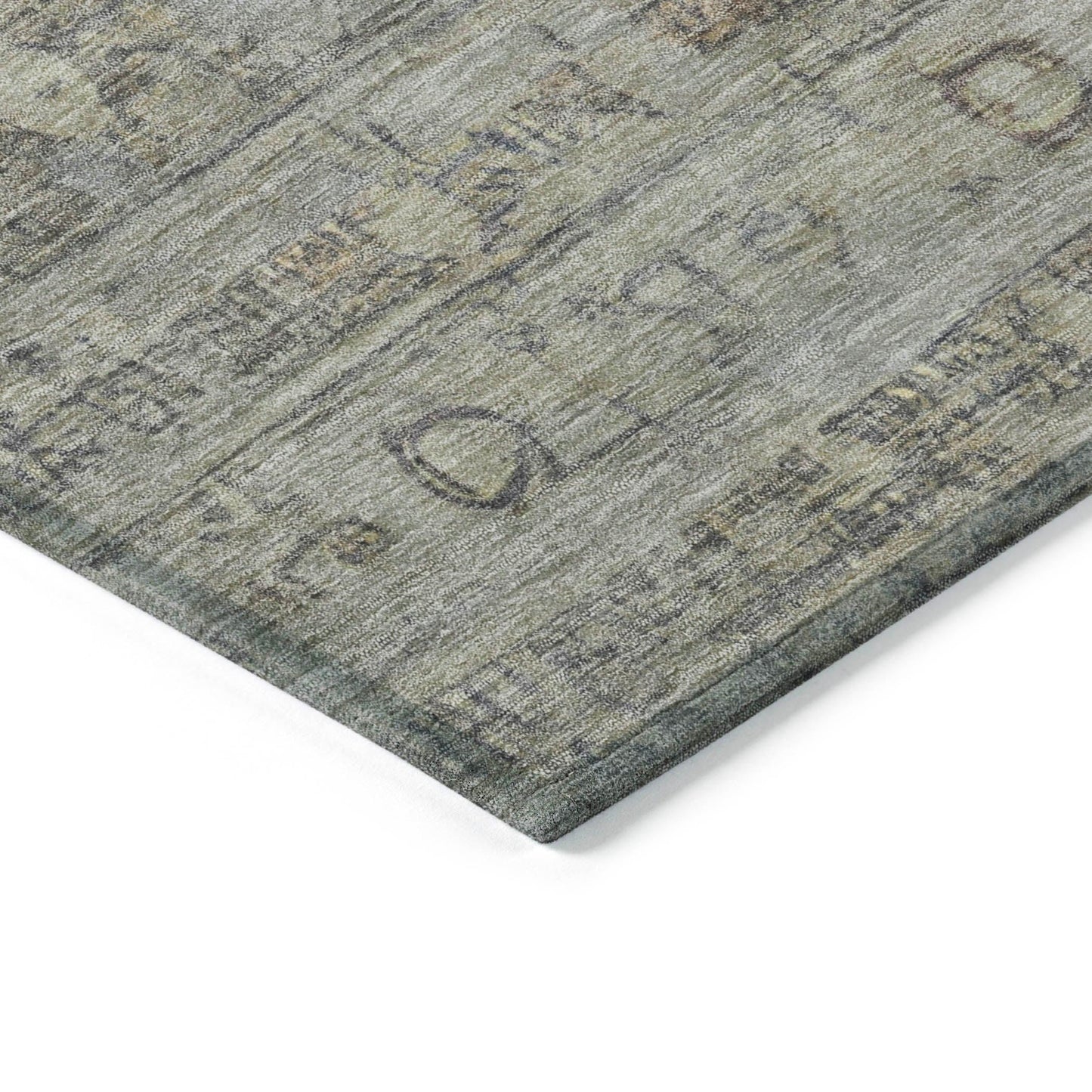 Kaelora Brown Washable Indoor-Outdoor Rug