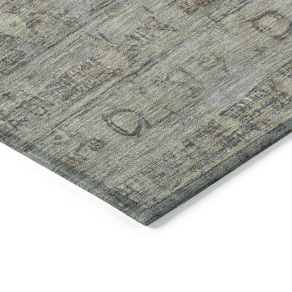 Kaelora Brown Washable Indoor-Outdoor Rug