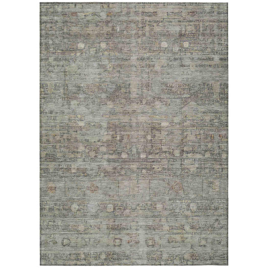 Kaelora Brown Washable Indoor-Outdoor Rug