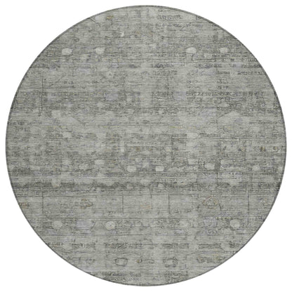 Kaelora Gray Washable Indoor-Outdoor Rug