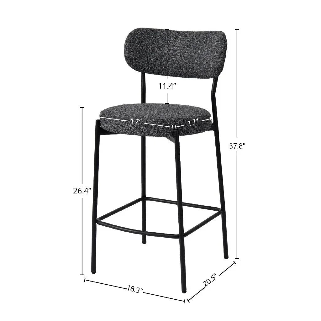 Kai Performance Fabric Counter Stool - LOOMLAN - LH Imports - Counter Stools