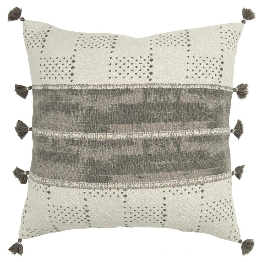 Kaia Gray Sofa Pillow With Insert - LOOMLAN - LOOMLAN - Throw Pillows