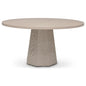 Kaia Wood Round Dining Table-Dining Tables-Urbia-Taupe Grey-LOOMLAN