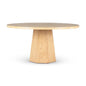 Kaia Wood Round Dining Table-Dining Tables-Urbia-White Oak-LOOMLAN