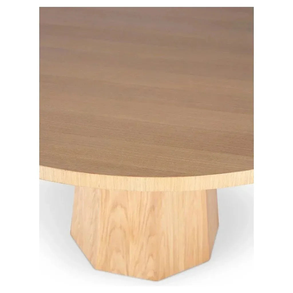 Kaia Wood Round Dining Table-Dining Tables-Urbia-LOOMLAN